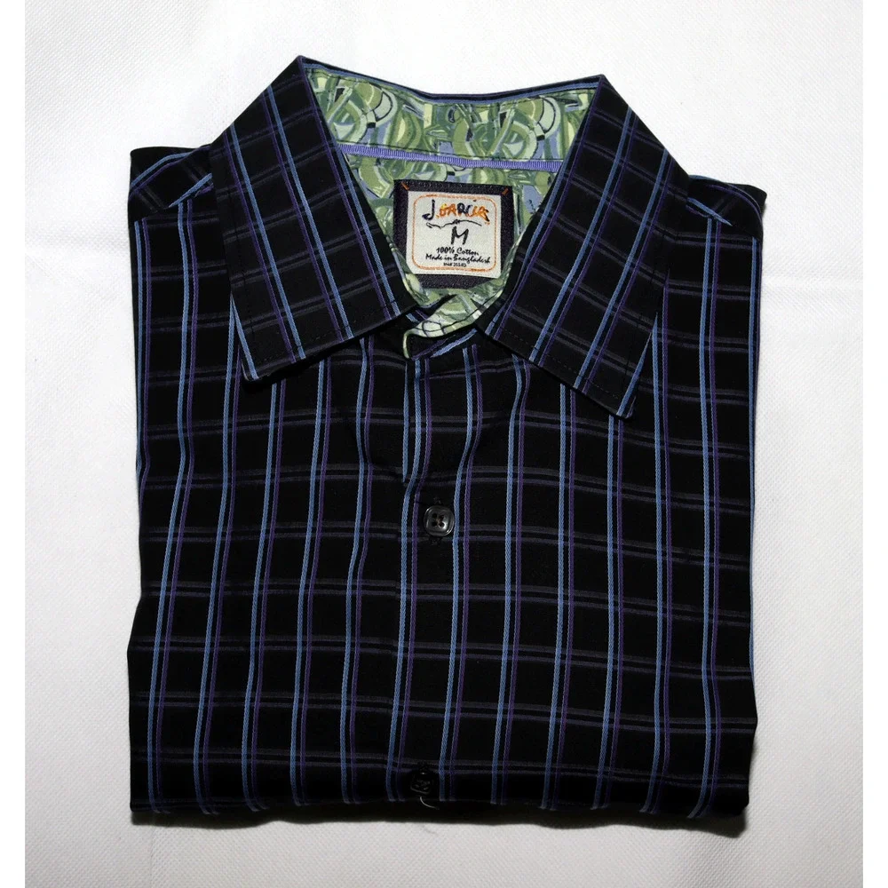J. Garcia Men's‎ Long Sleeve Button Front Flip Cuff Shirt Size Medium